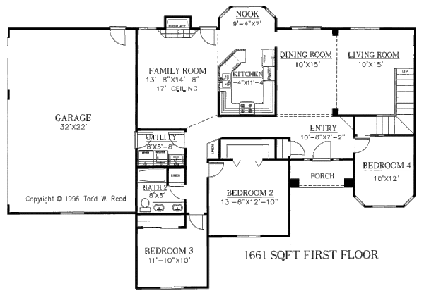 Country Floor Plan - Main Floor Plan #437-32