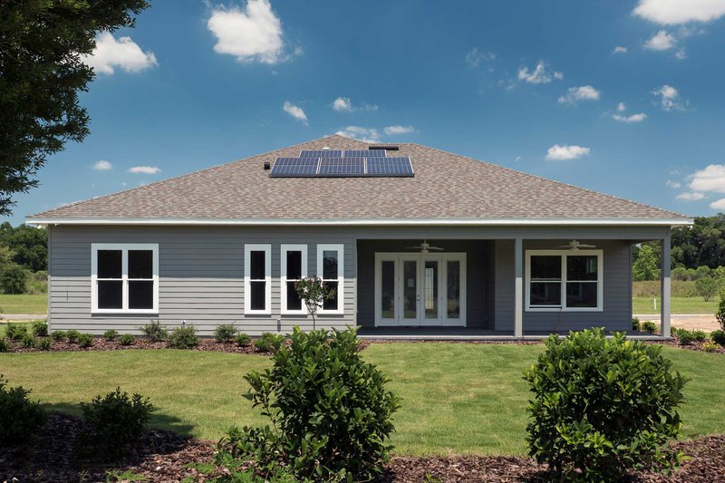 Architectural House Design - Exterior - Rear Elevation for Farmhouse House Plan #938-140 - 4 bed, 3 bath
