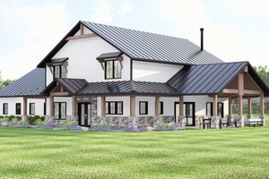 Exterior - Other Elevation for Barndominium House Plan #1064-401 - 3 bed, 3 bath