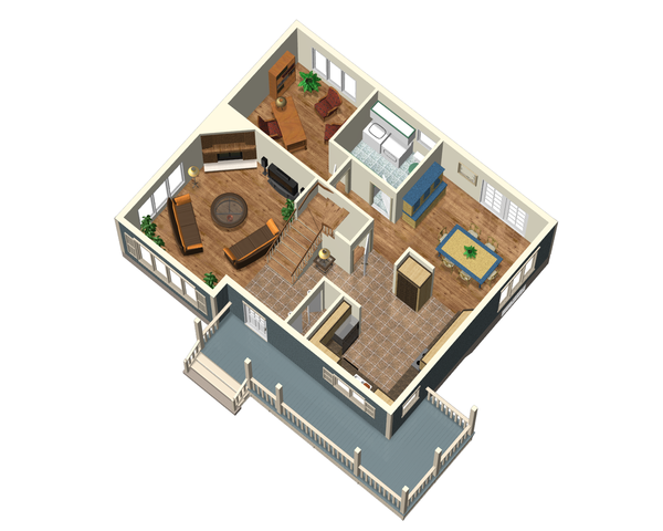 Home Plan - Country Floor Plan - Main Floor Plan #25-4412