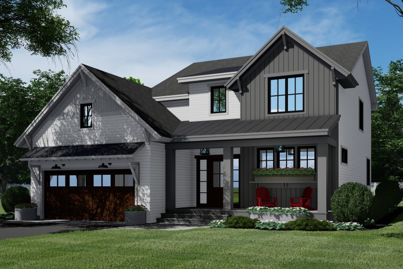 House Plan Design - Exterior - Front Elevation 4 for Farmhouse House Plan #51-1191 - 4 bed, 2.5 bath