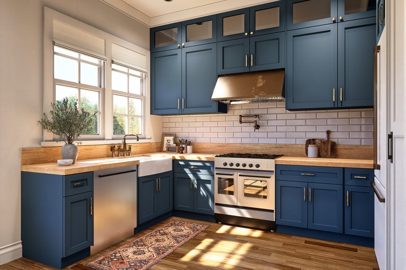 House Blueprint - Interior - Kitchen for Bungalow House Plan #54-686 - 2 bed, 3 bath
