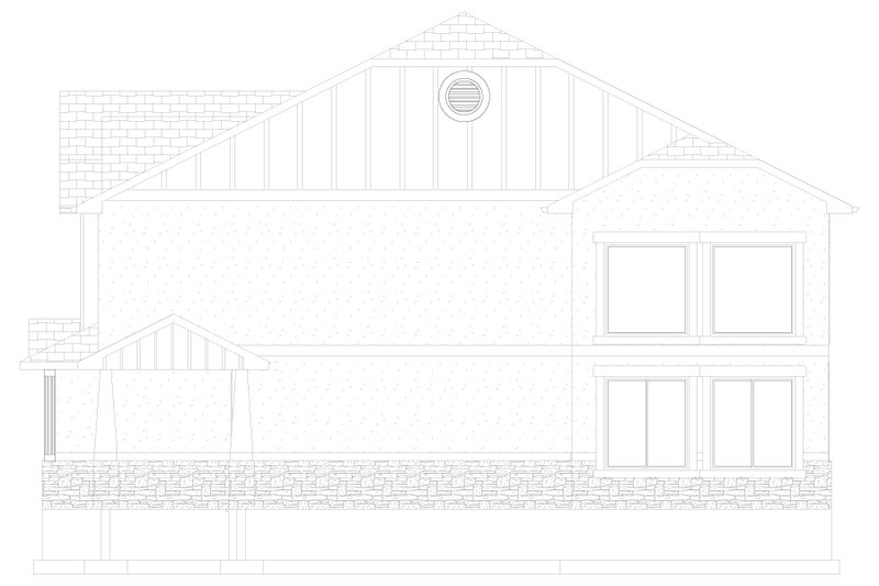 House Blueprint - Exterior - Other Elevation 1 for Craftsman House Plan #1060-314 - 3 bed, 2.5 bath
