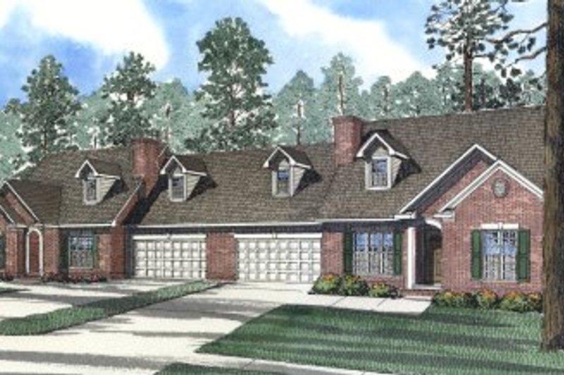 Dream House Plan - Traditional Exterior - Front Elevation Plan #17-2026