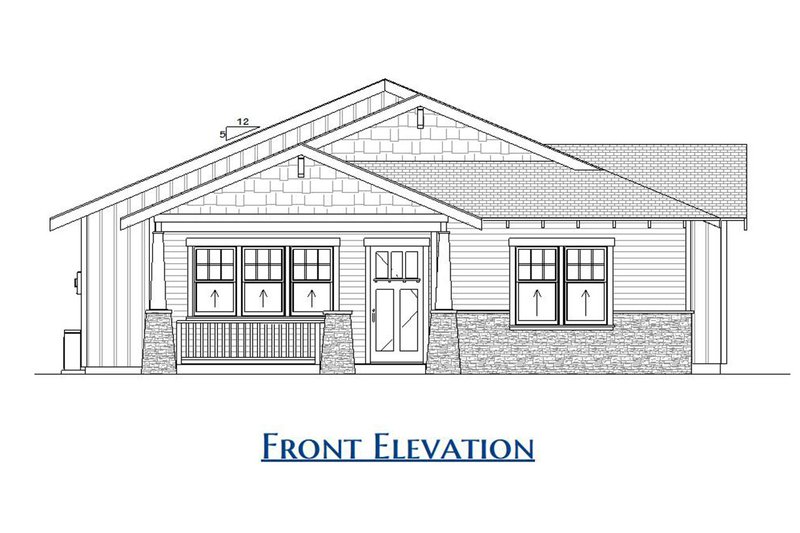 House Design - Exterior - Front Elevation 3 for Craftsman House Plan #1099-3 - 3 bed, 2 bath