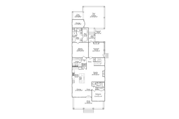 Traditional Floor Plan - Main Floor Plan #69-390