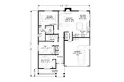 Craftsman Style House Plan - 3 Beds 2 Baths 1297 Sq/Ft Plan #53-616 