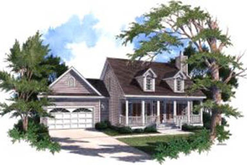 Dream House Plan - Country Exterior - Front Elevation Plan #37-142