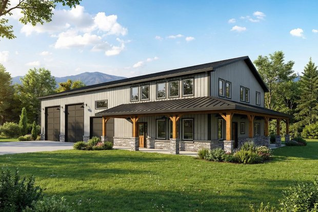 2 Story Barndominium Plans