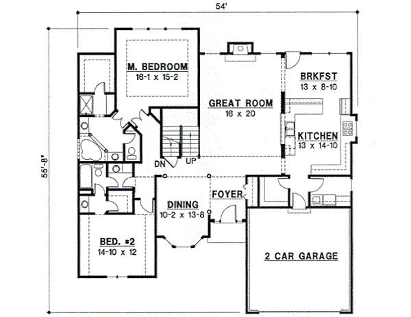 European Floor Plan - Main Floor Plan #67-712