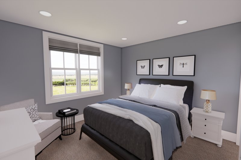 House Plan Design - Interior - Bedroom 2 for Farmhouse House Plan #51-1565 - 4 bed, 2.5 bath
