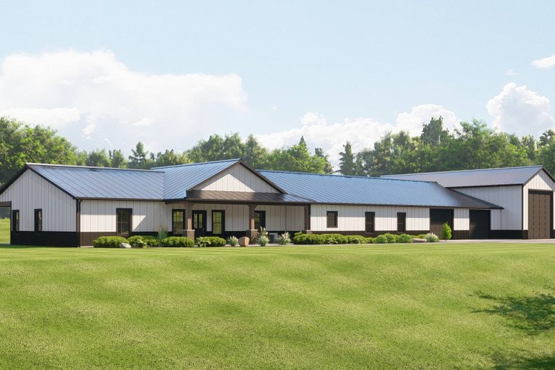 House Blueprint - Exterior - Front Elevation 3 for Country House Plan #1064-272 - 4 bed, 3 bath