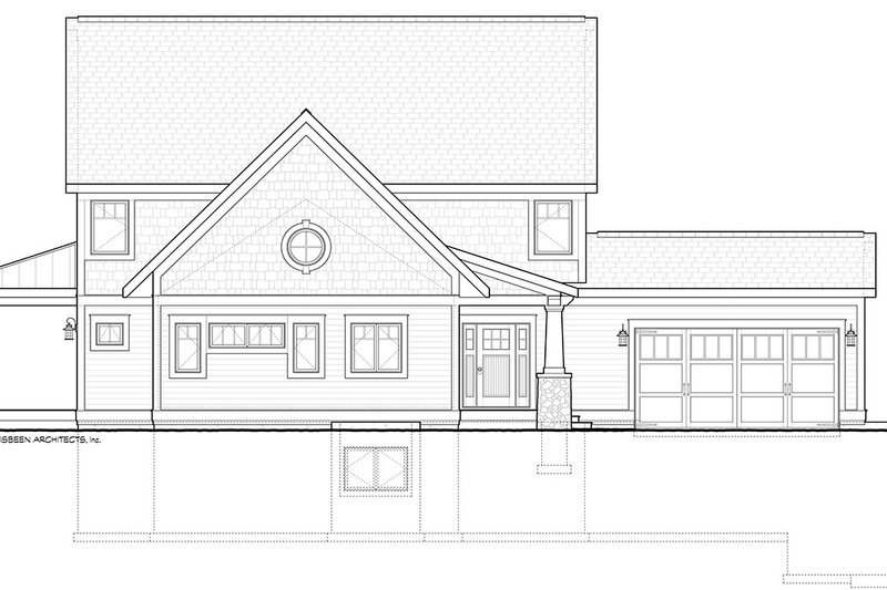 Home Plan - Exterior - Front Elevation 4 for Traditional House Plan #928-17 - 3 bed, 2.5 bath