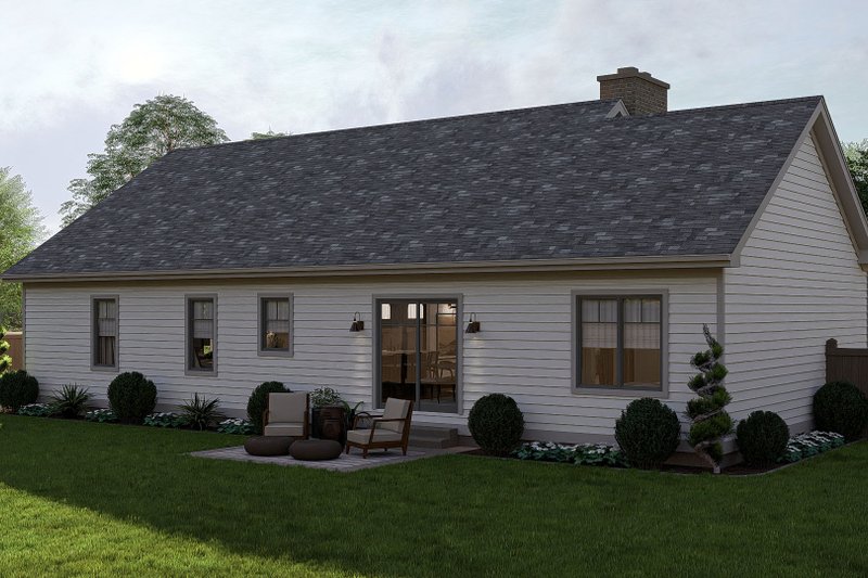 House Design - Exterior - Other Elevation 1 for Craftsman House Plan #455-418 - 3 bed, 2 bath