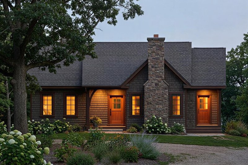 Dream House Plan - Cottage Exterior - Front Elevation Plan #22-592