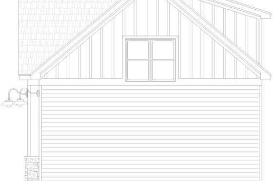 Exterior - Other Elevation 1 for Farmhouse House Plan #932-1043 - 1 bed, 1 bath