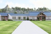 Craftsman Style House Plan - 4 Beds 3.5 Baths 5094 Sq/Ft Plan #1064-403 Exterior 