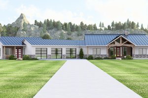 Exterior - Front Elevation 4 for Craftsman House Plan #1064-403 - 4 bed, 3.5 bath