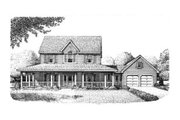 Country Style House Plan - 4 Beds 3.5 Baths 2489 Sq/Ft Plan #410-135 
