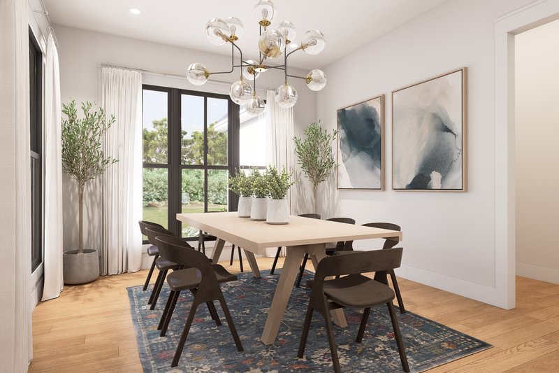 Architectural House Design - Interior - Dining Room for Farmhouse House Plan #430-427 - 3 bed, 3.5 bath