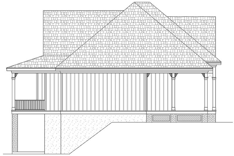 Home Plan - Left Side Elevation