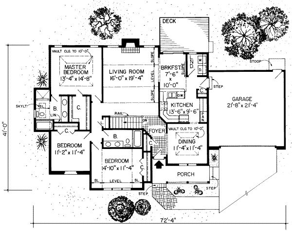 Ranch Floor Plan - Main Floor Plan #312-282