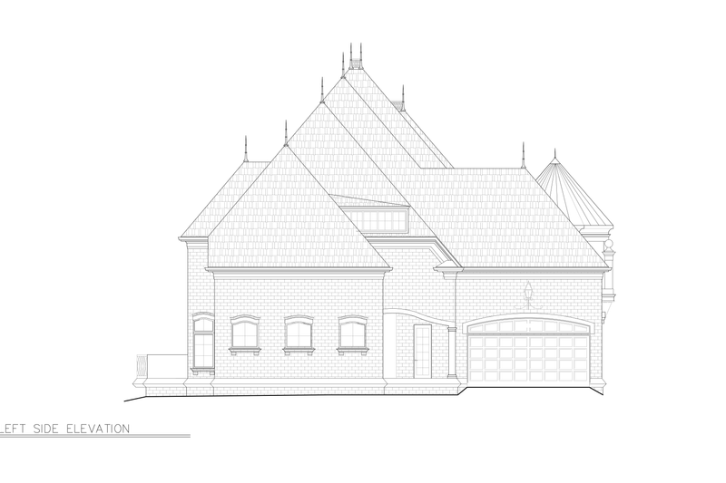 House Design - Exterior - Other Elevation for European House Plan #119-197 - 5 bed, 5 bath