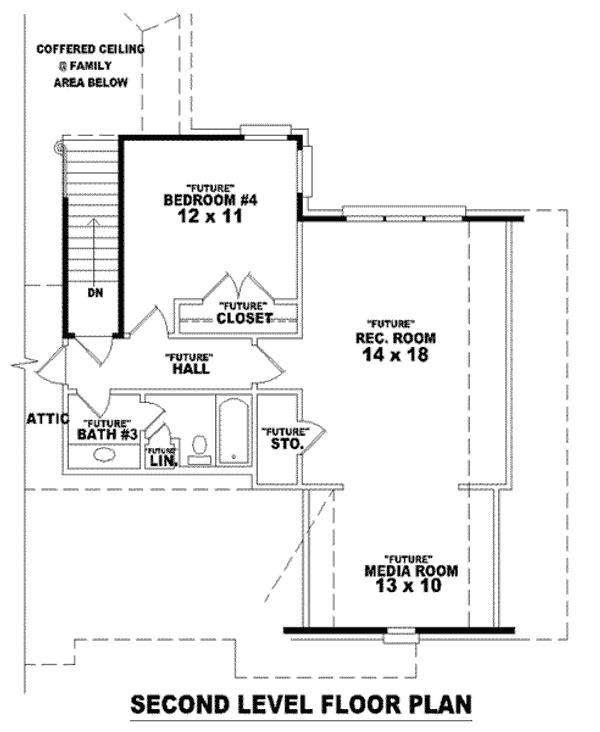 Floor Plan - Other Floor for European House Plan #81-1173 - 3 bed, 2 bath