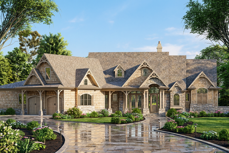 House Plan Design - Exterior - Front Elevation 3 for Craftsman House Plan #54-727 - 3 bed, 2.5 bath