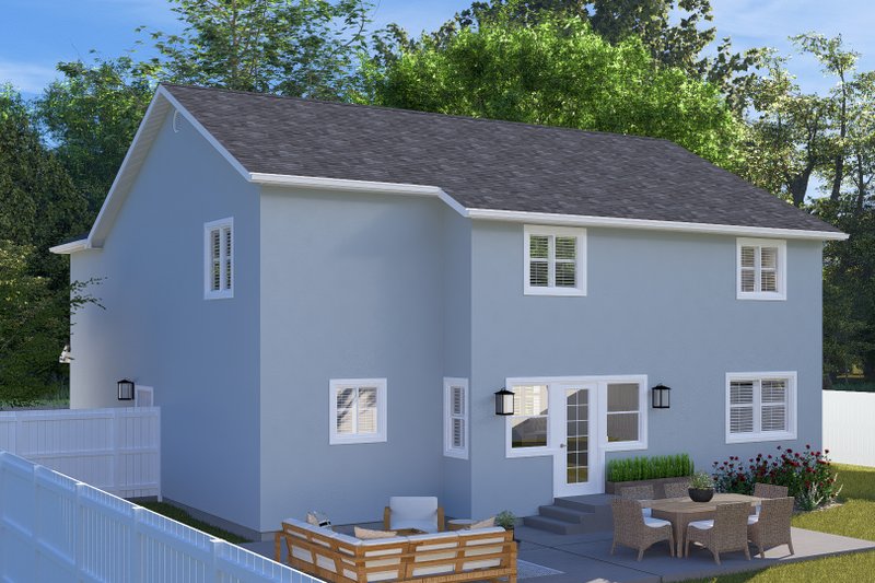 Home Plan - Exterior - Rear Elevation for Craftsman House Plan #1060-263 - 4 bed, 2.5 bath