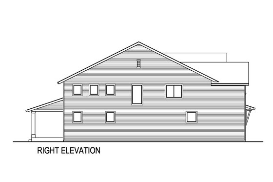 Exterior - Other Elevation 1 for Farmhouse House Plan #569-59 - 5 bed, 3 bath