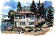 Bungalow Style House Plan - 3 Beds 1.5 Baths 1210 Sq/Ft Plan #18-157 