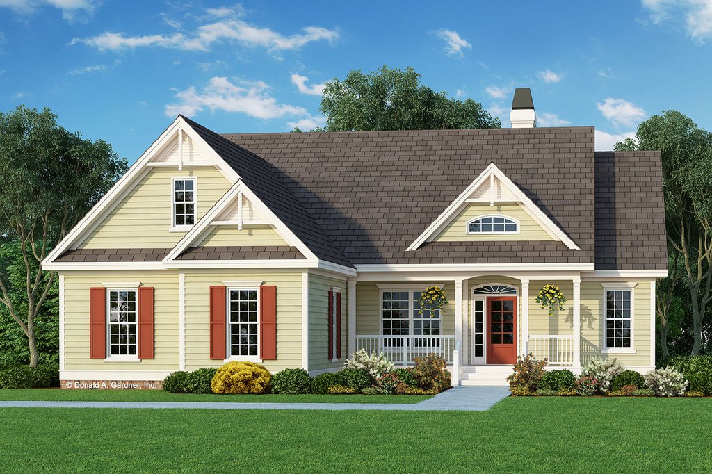  Country  Style  House  Plan  3 Beds 2 Baths 1488 Sq Ft Plan  