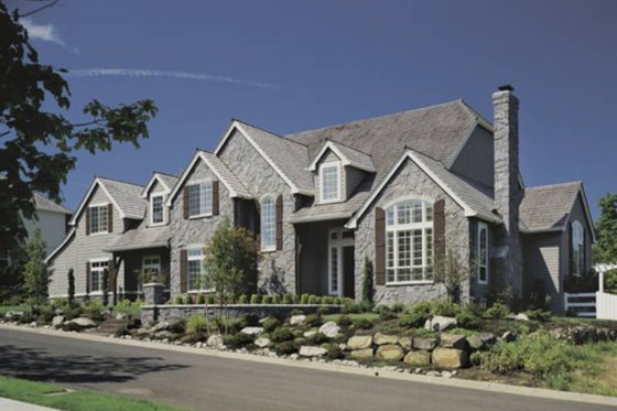 Exterior - Front Elevation 4 for European House Plan #48-617 - 4 bed, 3.5 bath