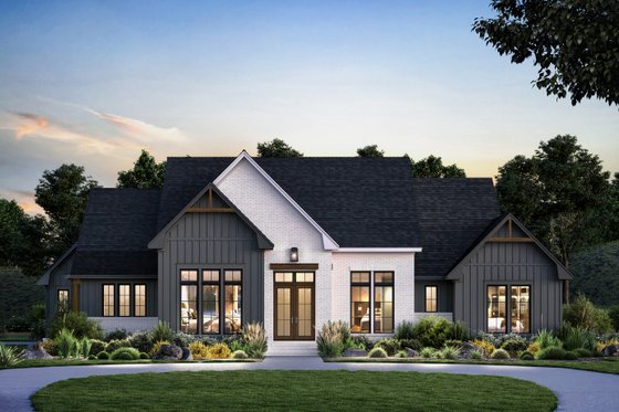 Exterior - Front Elevation 3 for Farmhouse House Plan #430-334 - 4 bed, 3.5 bath
