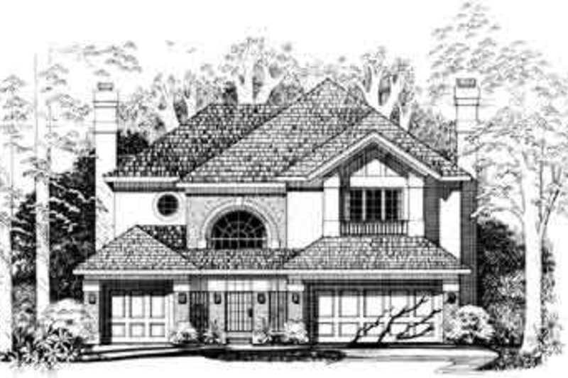 House Blueprint - Traditional Exterior - Front Elevation Plan #72-469