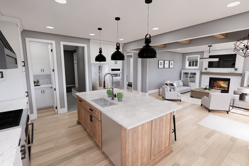 House Design - Interior - Kitchen 1 for Traditional House Plan #51-1257 - 3 bed, 3.5 bath