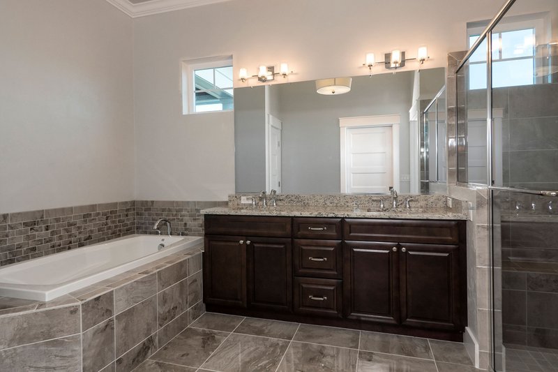 Architectural House Design - Interior - Master Bathroom for Farmhouse House Plan #938-140 - 4 bed, 3 bath