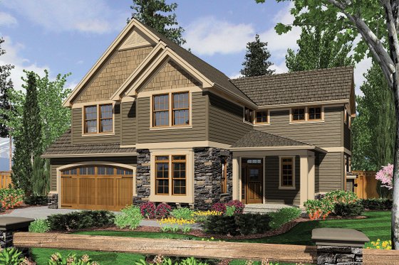 Front View - 2450 square foot Craftsman Home