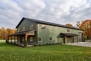 Barndominium Style House Plan - 3 Beds 3.5 Baths 3188 Sq/Ft Plan #1084-9 Exterior 