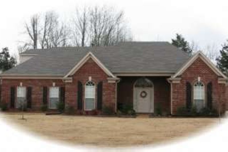 Exterior - Front Elevation 2 for European House Plan #81-1015 - 3 bed, 2 bath