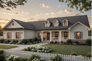 Ranch Style House Plan - 3 Beds 2.5 Baths 2019 Sq/Ft Plan #21-643 Exterior 
