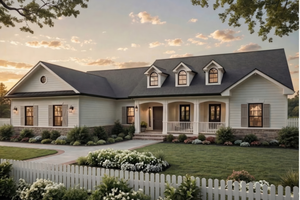 Ranch Exterior - Front Elevation Plan #21-643