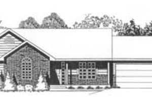 Ranch Exterior - Front Elevation Plan #58-109
