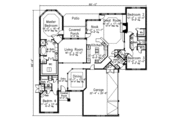 European Style House Plan - 4 Beds 3.5 Baths 2831 Sq/Ft Plan #52-212 