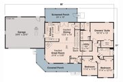 Country Style House Plan - 3 Beds 2 Baths 1786 Sq/Ft Plan #124-1388 