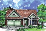 Traditional Style House Plan - 3 Beds 2 Baths 1250 Sq/Ft Plan #320-416 