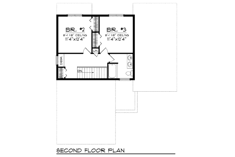 House Plan Design - Floor Plan - Upper Floor for Traditional House Plan #70-944 - 3 bed, 2.5 bath