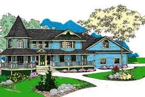 Victorian Exterior - Front Elevation Plan #60-610