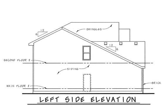 Exterior - Other Elevation for Craftsman House Plan #20-1776 - 3 bed, 3 bath